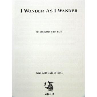 I Wonder As I Wander 