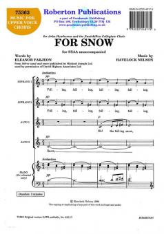 For Snow 