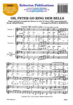 Oh, Peter, Go Ring Dem Bells 