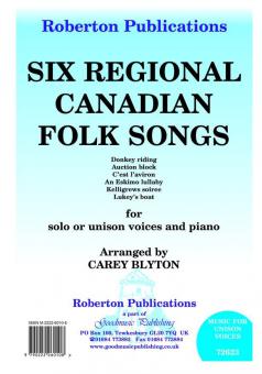Six Regional Canadian Folk Songs 