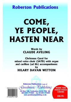 Come Ye People Hasten Near 