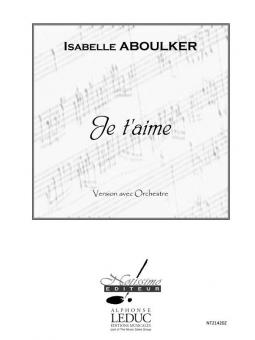 Je t'aime, Vocalise Amoureuse 