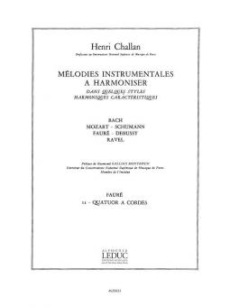 Melodies Instrumentales à Harmoniser Vol. 11: Faure 