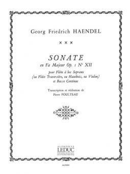 Sonate En Fa Majeur Op. 1 No.12 