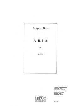 Ibert Aria 2 Part & Piano 