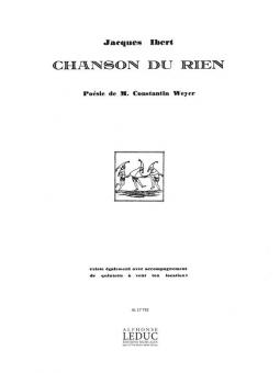 Chanson Du Rien 