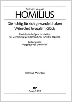 Wünschet Jerusalem; Die richtig für sich 
