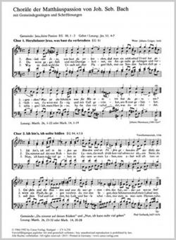 Die 12 Choralsätze der Matthäuspassion 