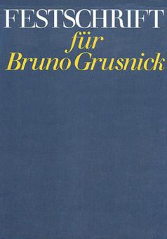 Ecrit solennel pour Bruno Grusnick 