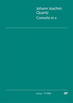Concerto pour flûte en mi mineur 