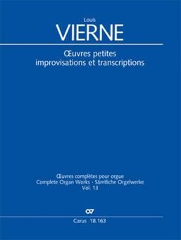 Oeuvres petites, improvisations et transcriptions 