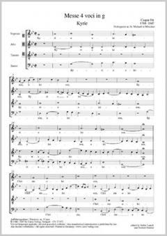 Messe 4 voci en sol mineur 
