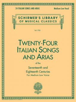 24 Italian Songs and Arias of The 17th and 18th Centuries 