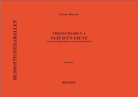 Nuit Du Faune. Tredici Trame N. 4 Concerti Con Fig 