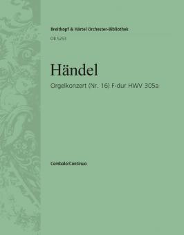 Orgelkonzert Nr. 16 F- HWV 305a 