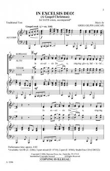 In Excelsis Deo! 