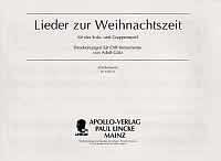 Lieder zur Weihnachtszeit 