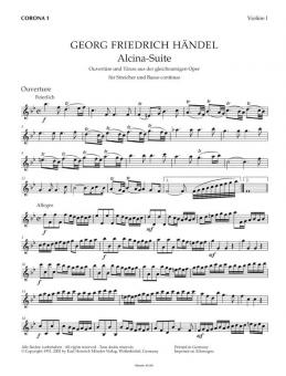 Suite d'Alcina HWV 49 Standard