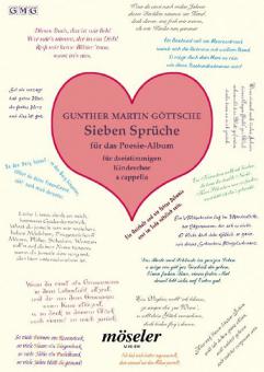 Seven Poems For The Friendship Book Op. 52 