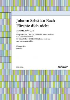 Do not fear, I am with you BWV 228 Standard