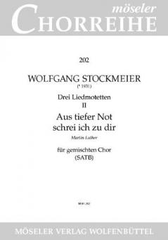 Three Song Motets Wk 271 Standard