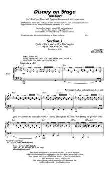 Disney On Stage (Medley) Standard