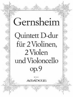 Quintette en ré majeur op. 9 