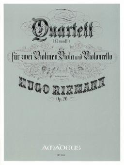 Quatuor en sol mineur op. 26 