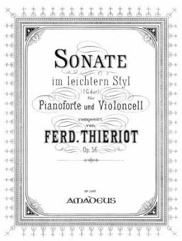 Sonate en style facile en sol majeur op. 56 