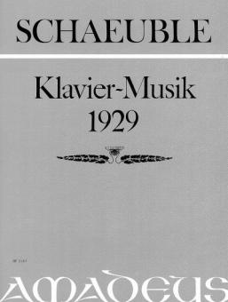 Musique pour piano op. 5 (1929) 