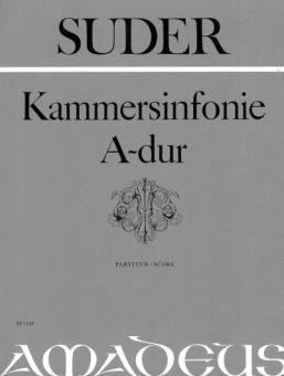 Kammersinfonie in A-dur, Partitur 