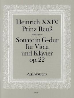 Sonate en sol majeur op. 22 
