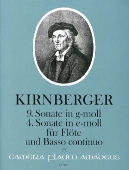 9e sonate en sol mineur (1761) et 4e sonate en mi mineur 