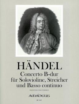 Concerto (Sonate A 5) en si bémol majeur - HWV 288 - Partition et parties 