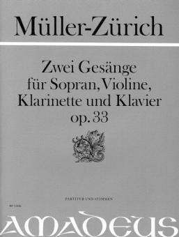 Deux chansons op. 33 