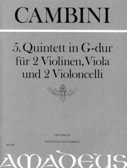 5. Quintette en sol majeur 