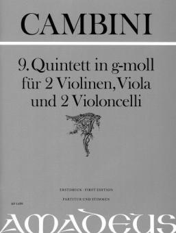 9. Quintette en sol mineur 