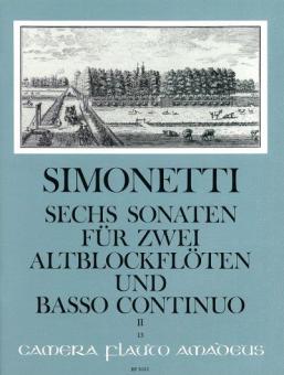 6 Sonates op. 2 Vol. II 