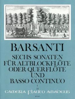 6 Sonates op. 1 Vol. I 