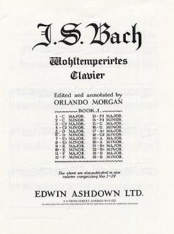 Präludium und Fuge Nr. 5 in D-Dur Heft 1 BWV 850 