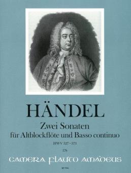 Deux sonates en do majeur, fa majeur - HWV 327 et 373 