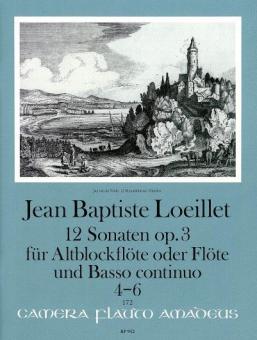 12 sonates op. 3 Vol. II : Sonates 4-6 