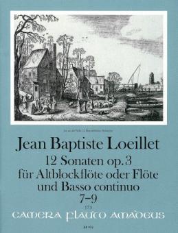 12 sonates op. 3 Vol. III : Sonates 7-9 
