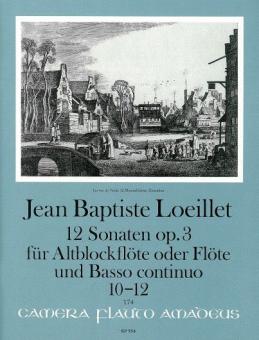 12 sonates op. 3 Vol. IV : Sonates 10-12 