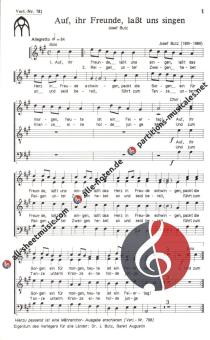 Auf, ihr Freunde, lasst uns singen 