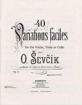 Violin Studies: 40 Variations Op. 3 
