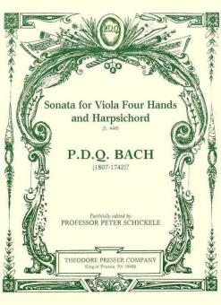 Sonata for Viola 4 Hands, and Harpsichord S. 440 