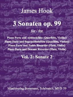 3 Sonaten op. 99 Vol. 2 : Sonate en sol majeur 