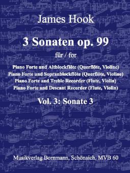 3 Sonaten op. 99 Vol. 3 : Sonate en mi bémol majeur 