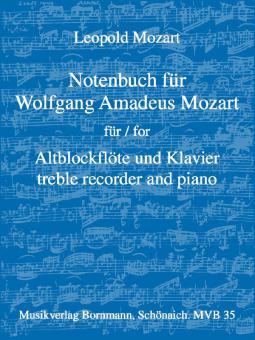 Livre de musique pour Wolfgang Amadeus Mozart 